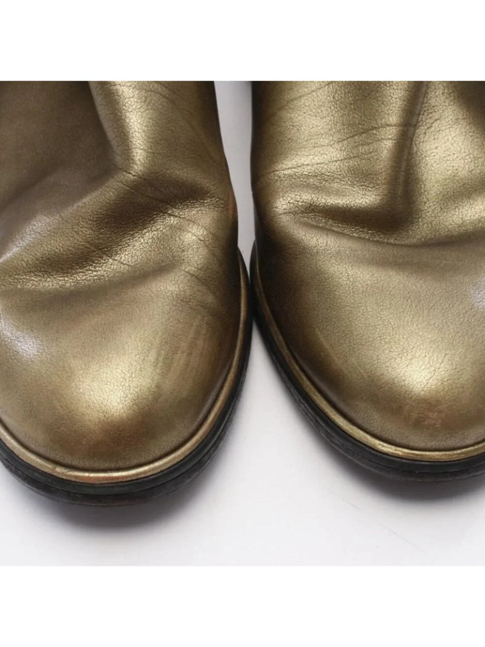 Chanel Boots CC Logo Long Leather